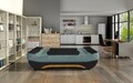 Canapea extensibila 3 locuri ELTAP, Ewa II, 189x90x88 cm, lemn/poliester, negru/verde