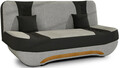 Canapea extensibila 3 locuri ELTAP, Ewa II, 189x90x88 cm, lemn/poliester, gri deschis/negru