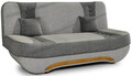 Canapea extensibila 3 locuri ELTAP, Ewa II, 189x90x88 cm, lemn/poliester, gri deschis/gri inchis