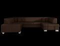 Coltar extensibil dreapta 6 locuri ELTAP, Hv11, Havana, 322x204x72 cm, lemn/poliester, maro