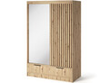 Dulap pentru haine cu oglinda ELTAP, Voodi II, 120x60x204 cm, PAL, stejar