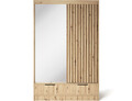 Dulap pentru haine cu oglinda ELTAP, Voodi II, 120x60x204 cm, PAL, stejar