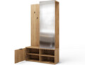 Dulap cu pantofar, cuier si oglinda ELTAP, Oturra, 100x35x189 cm, PAL, stejar