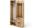 Dulap cu pantofar, cuier si oglinda ELTAP, Riganni, 100x35x180 cm, PAL, stejar