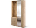 Dulap cu pantofar, cuier si oglinda ELTAP, Vimeiro, 100x35x180 cm, PAL, stejar