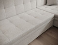 Coltar extensibil 6 locuri ELTAP, Vento, 359x165x78 cm, lemn/poliester, alb
