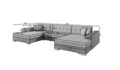 Coltar extensibil 6 locuri ELTAP, Vento, 359x165x78 cm, lemn/poliester, alb