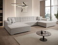 Coltar extensibil 6 locuri ELTAP, Vento, 359x165x78 cm, lemn/poliester, alb