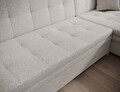 Coltar extensibil 6 locuri ELTAP, Vento, 359x165x78 cm, lemn/poliester, alb