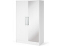 Dulap pentru haine cu oglinda ELTAP, Alarica, 120x60x200 cm, PAL, alb