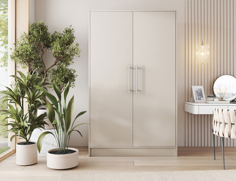 Dulap pentru haine ELTAP, Alarica, 120x60x200 cm, PAL, casmir