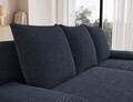 Coltar extensibil reversibil 3 locuri ELTAP, 06JAR, Gino, 201x143x90 cm, lemn/poliester, gri inchis