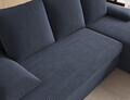 Coltar extensibil reversibil 3 locuri ELTAP, 06JAR, Gino, 201x143x90 cm, lemn/poliester, gri inchis