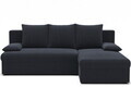 Coltar extensibil reversibil 3 locuri ELTAP, 06JAR, Gino, 201x143x90 cm, lemn/poliester, gri inchis