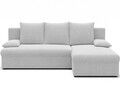 Coltar extensibil reversibil 3 locuri ELTAP, Gino, 201x143x90 cm, lemn/poliester, alb
