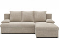 Coltar extensibil reversibil 3 locuri ELTAP, Gino, 201x143x90 cm, lemn/poliester, bej deschis