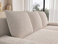 Coltar extensibil reversibil 3 locuri ELTAP, Gino, 201x143x90 cm, lemn/poliester, bej