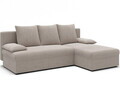 Coltar extensibil reversibil 3 locuri ELTAP, Gino, 201x143x90 cm, lemn/poliester, bej