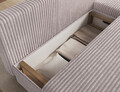 Coltar extensibil reversibil 3 locuri ELTAP, 03MOD, Gino, 201x143x90 cm, lemn/poliester, gri