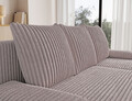 Coltar extensibil reversibil 3 locuri ELTAP, 03MOD, Gino, 201x143x90 cm, lemn/poliester, gri