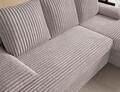 Coltar extensibil reversibil 3 locuri ELTAP, 03MOD, Gino, 201x143x90 cm, lemn/poliester, gri