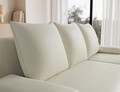 Coltar extensibil reversibil 3 locuri ELTAP, Gino, 201x143x90 cm, lemn/poliester, bej