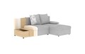 Coltar extensibil reversibil 3 locuri ELTAP, Gino, 201x143x90 cm, lemn/poliester, bej
