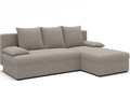 Coltar extensibil reversibil 3 locuri ELTAP, Gino, 201x143x90 cm, lemn/poliester, bej inchis