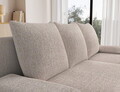 Coltar extensibil reversibil 3 locuri ELTAP, Gino, 201x143x90 cm, lemn/poliester, bej inchis