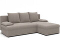 Coltar extensibil reversibil 3 locuri ELTAP, Gino, 201x143x90 cm, lemn/poliester, bej inchis
