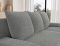 Coltar extensibil reversibil 3 locuri ELTAP, Gino, 201x143x90 cm, lemn/poliester, gri deschis