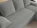 Coltar extensibil reversibil 3 locuri ELTAP, Gino, 201x143x90 cm, lemn/poliester, gri deschis