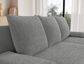 Coltar extensibil reversibil 3 locuri ELTAP, Gino, 201x143x90 cm, lemn/poliester, gri deschis