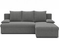 Coltar extensibil reversibil 3 locuri ELTAP, Gino, 201x143x90 cm, lemn/poliester, gri deschis