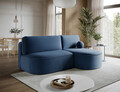 Coltar extensibil dreapta 3 locuri ELTAP, RT-40JAR, Livosa, 220x144x93 cm, lemn/poliester, albastru inchis