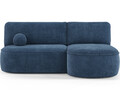 Coltar extensibil dreapta 3 locuri ELTAP, RT-40JAR, Livosa, 220x144x93 cm, lemn/poliester, albastru inchis