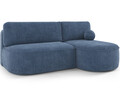 Coltar extensibil dreapta 3 locuri ELTAP, RT-40JAR, Livosa, 220x144x93 cm, lemn/poliester, albastru inchis