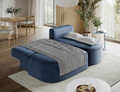 Coltar extensibil dreapta 3 locuri ELTAP, RT-40JAR, Livosa, 220x144x93 cm, lemn/poliester, albastru inchis
