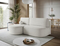 Coltar extensibil stanga 3 locuri ELTAP, LT-01ROY, Livosa, 220x144x93 cm, lemn/poliester, alb