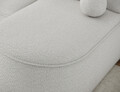 Coltar extensibil stanga 3 locuri ELTAP, LT-01ROY, Livosa, 220x144x93 cm, lemn/poliester, alb