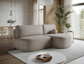 Coltar extensibil dreapta 3 locuri ELTAP, RT-18SO, Livosa, 220x144x93 cm, lemn/poliester, bej inchis