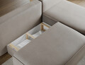 Coltar extensibil dreapta 3 locuri ELTAP, RT-18SO, Livosa, 220x144x93 cm, lemn/poliester, bej inchis