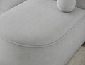 Coltar extensibil stanga 3 locuri ELTAP, LT-04CAL, Livosa, 220x144x93 cm, lemn/poliester, gri deschis