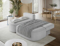 Coltar extensibil stanga 3 locuri ELTAP, LT-04CAL, Livosa, 220x144x93 cm, lemn/poliester, gri deschis