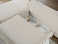 Coltar extensibil stanga 3 locuri ELTAP, LT-18CAL, Livosa, 220x144x93 cm, lemn/poliester, bej