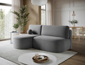 Coltar extensibil stanga 3 locuri ELTAP, LT-04PO, Livosa, 220x144x93 cm, lemn/poliester, gri inchis
