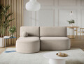 Coltar extensibil stanga 3 locuri ELTAP, LT-18ROY, Livosa, 220x144x93 cm, lemn/poliester, bej inchis