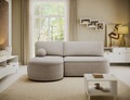 Coltar extensibil stanga 3 locuri ELTAP, LT-18ROY, Livosa, 220x144x93 cm, lemn/poliester, bej inchis