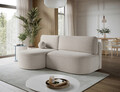 Coltar extensibil stanga 3 locuri ELTAP, LT-18ROY, Livosa, 220x144x93 cm, lemn/poliester, bej inchis