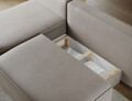 Coltar extensibil stanga 3 locuri ELTAP, LT-18SO, Livosa, 220x144x93 cm, lemn/poliester, bej inchis